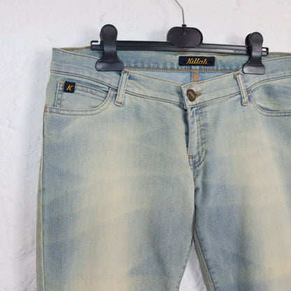 Vintage 90s 00s Y2K KILLAH jeans pants low waist hip pants flared pants deadstock W31