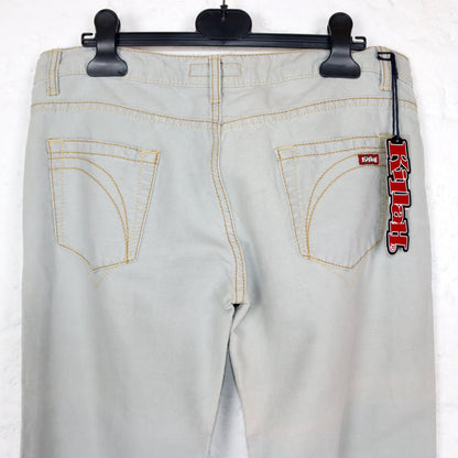 Vintage 90s 00s KILLAH jeans low waist hip pants light blue deadstock W30