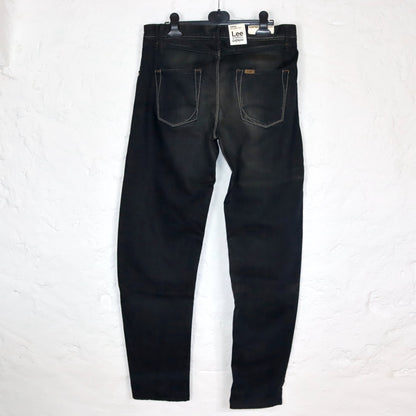 Vintage 90s 00s Y2k LEE Jeans Baggy Wide Leg Pants Dark Blue Deadstock W31 L35