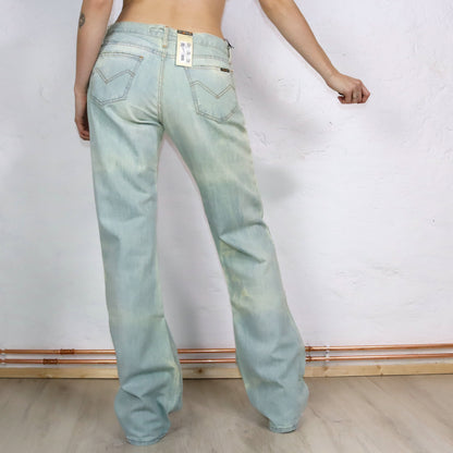 Vintage 90s 00s Y2K ENERGY jeans pants low waist baggy deadstock W34