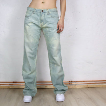 Vintage 90s 00s Y2K ENERGY jeans pants low waist baggy deadstock W34