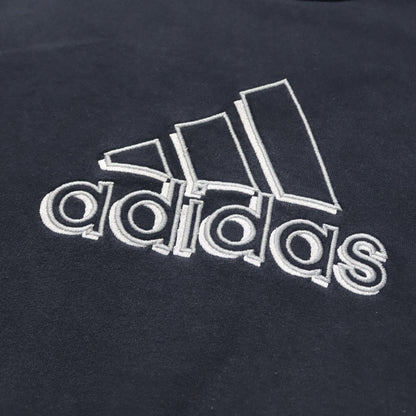 Vintage 80er 90er ADIDAS Sweatshirt Pullover dunkelblau XS
