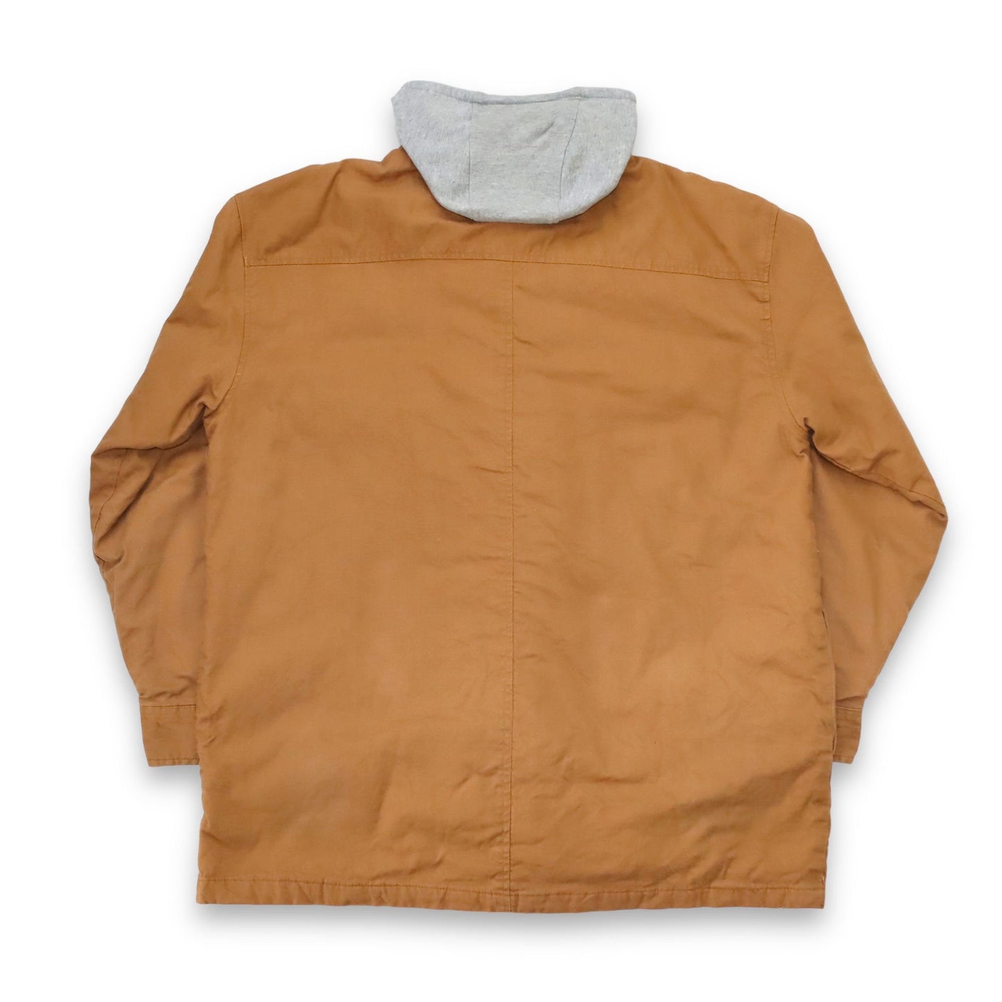 Vintage 90s 00s Y2k DICKIES Workwear Jacket Shirt with Hood beige 2XL