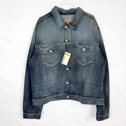 Vintage 90s 00s Y2k ENERGY Denim Jacket Denim Deadstock XXL