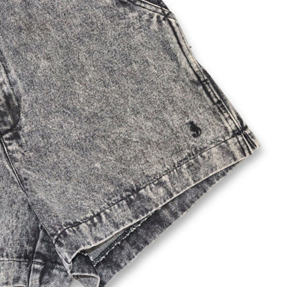 Vintage 80er 90er GÜNTER JONCKER Jeansshorts Shorts Denim stonewashed grau 48 M
