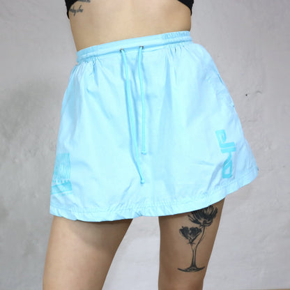 Vintage 80s 90s ELHO tennis skirt mini skirt short light blue S