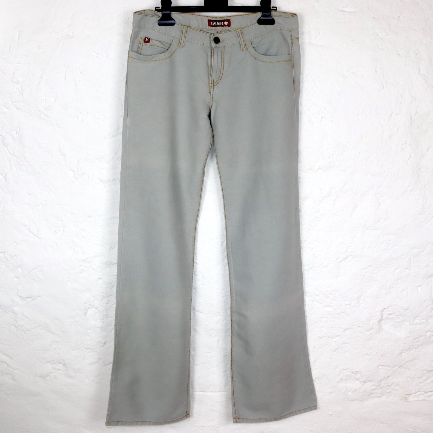 Vintage 90s 00s KILLAH jeans low waist hip pants light blue deadstock W30