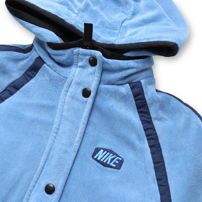 Vintage 80er 90er  NIKE Wendejacke Jacke Fleece hellblau dunkelblau XS/S