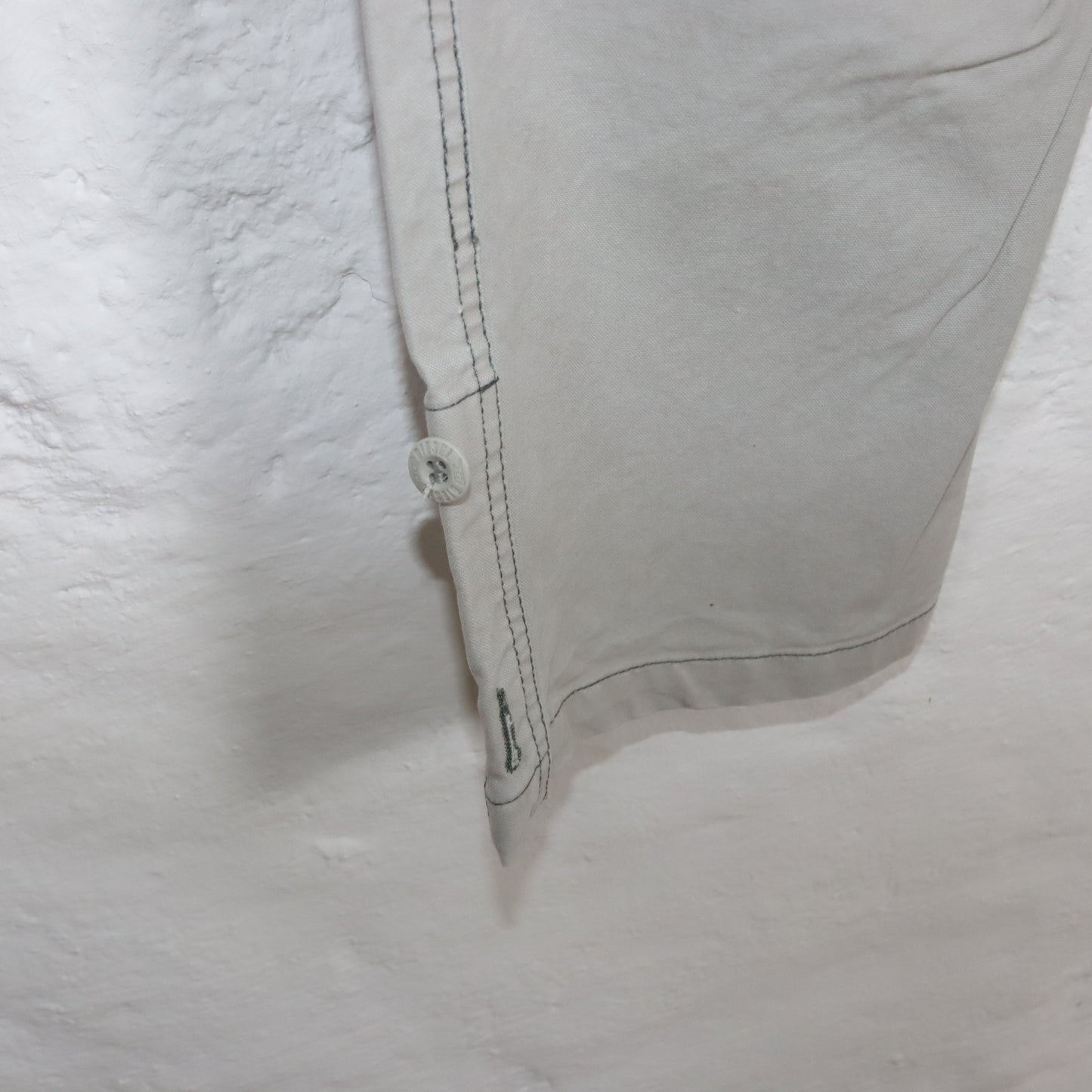 Vintage 80s 90s Y2k DIESEL Baggy Pants Trousers Wide Leg Light Grey Deadstock W32