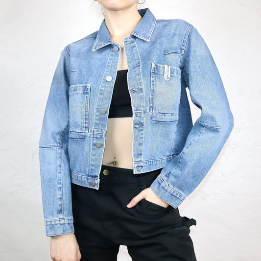 Vintage 90s 00s Y2k EXCALIBUR denim jacket jacket denim deadstock L