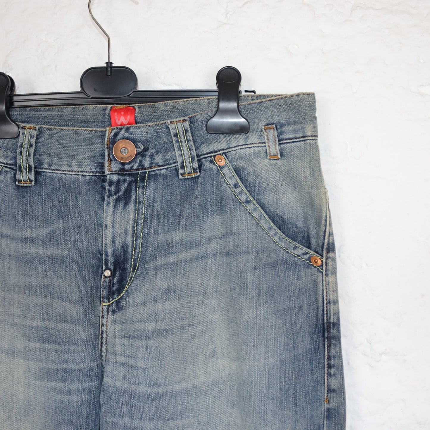Vintage 90s 00s Y2k WAXY Jeans Pants Baggy Wide Leg Deadstock W28