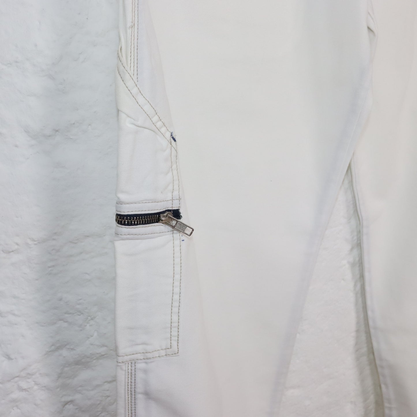 Vintage 90s 00s Y2k ENERGIE Baggy Pants Trousers Wide Leg White Deadstock W32 M