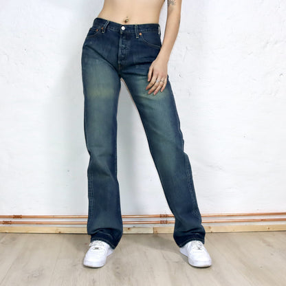 Vintage 80er 90er LEVIS 501 Jeans Hose gerades Bein regular waist Deadstock W30 L36