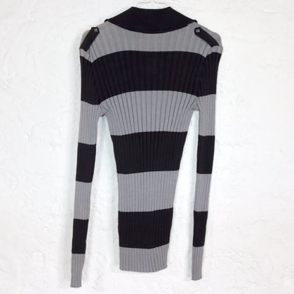 Vintage 90s 00s Y2K CIPO&amp;BAXX longsleeve thin sweater striped deadstock