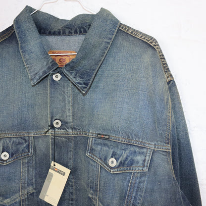 Vintage 90s 00s Y2k ENERGY Denim Jacket Denim Deadstock XXL
