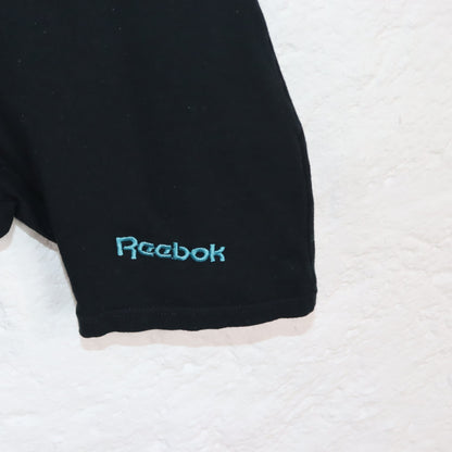 Vintage 80s 90s REEBOK one-piece bodysuit gymnastics tight crazy pattern sleeveless S