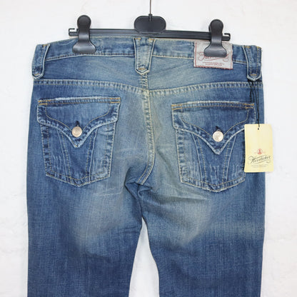 Vintage 90er 00er Y2k HERRLICHER Jeans Hose low waist Hüfthose Deadstock W29 L32