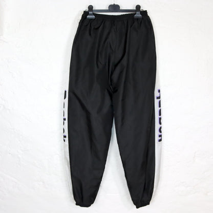 Vintage 80s 90s REEBOK tracksuit bottoms black white M