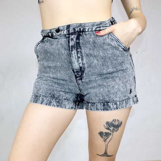 Vintage 80s 90s GÜNTER JONCKER jeans shorts shorts denim stonewashed gray 48 M