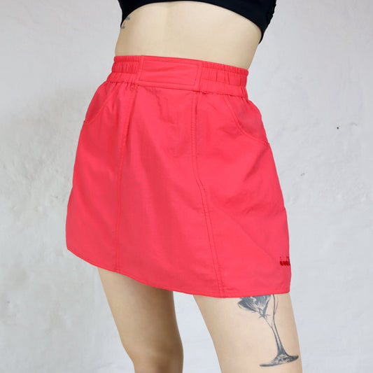 Vintage 80s 90s DIADORA tennis skirt skirt red deadstock 36