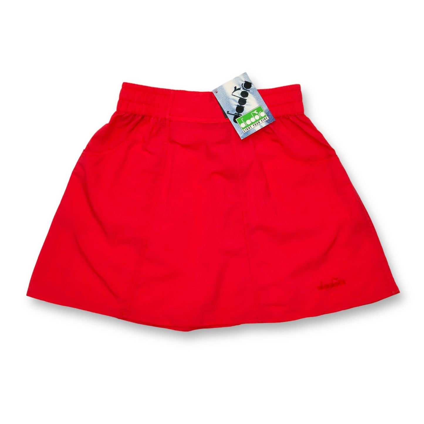 Vintage 80s 90s DIADORA tennis skirt skirt red deadstock 36