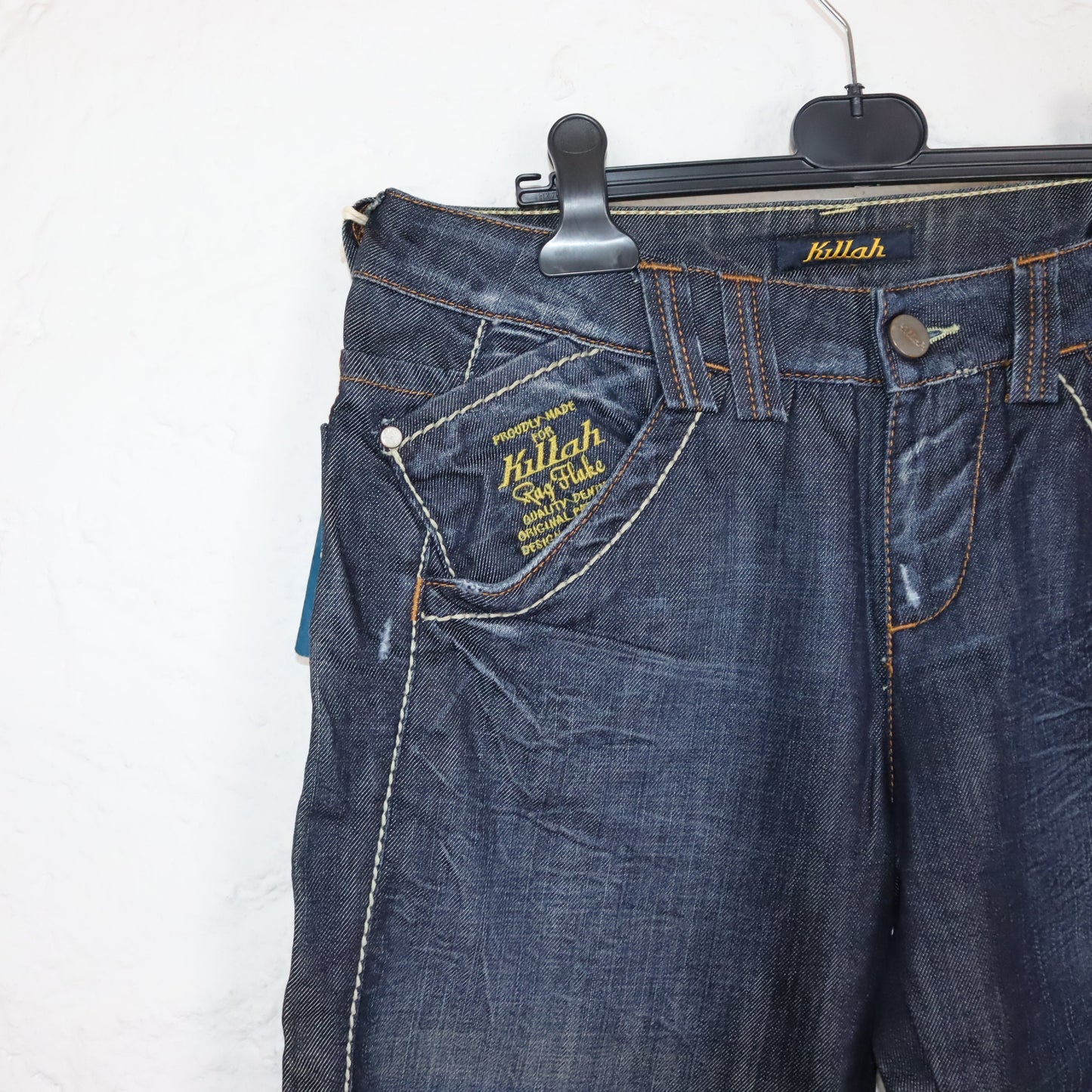 Vintage 90s 00s Y2k KILLAH hipster low waist jeans straight leg Deadstock W29