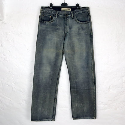 Vintage 90s 00s Y2k DIESEL baggy pants low waist jeans wide leg deadstock W36