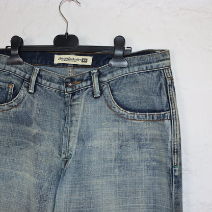 Vintage 90s 00s Y2k DIESEL baggy pants low waist jeans wide leg deadstock W36