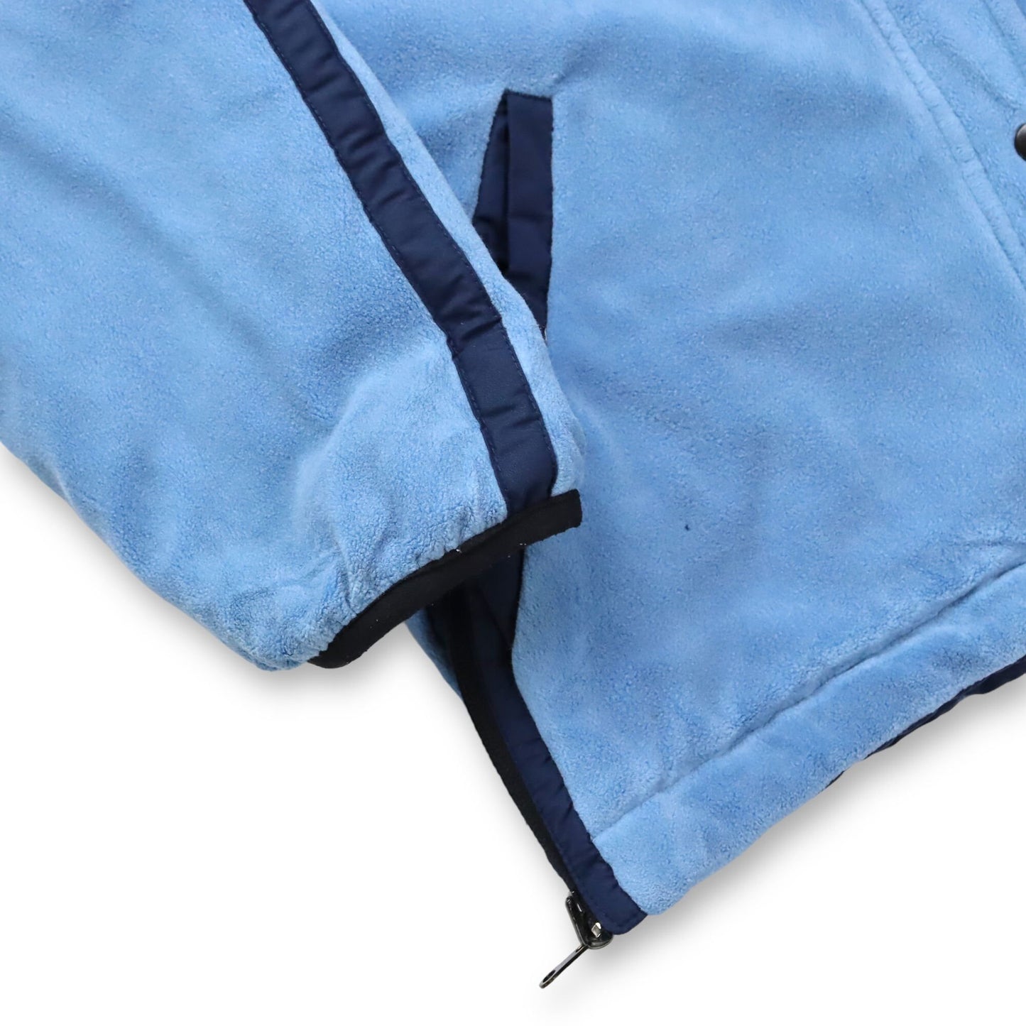 Vintage 80er 90er  NIKE Wendejacke Jacke Fleece hellblau dunkelblau XS/S