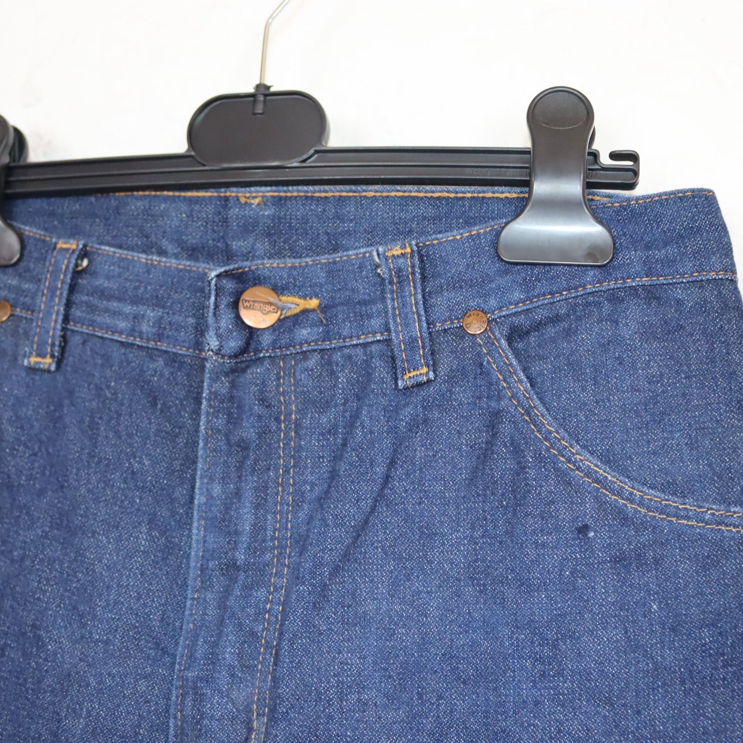 Vintage 80er 90er WRANGLER Jeans gerades Bein blau W31 L34