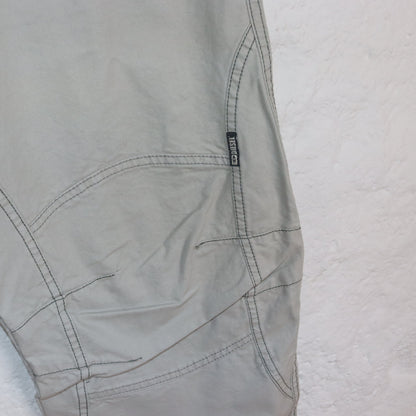 Vintage 80s 90s Y2k DIESEL Baggy Pants Trousers Wide Leg Light Grey Deadstock W32