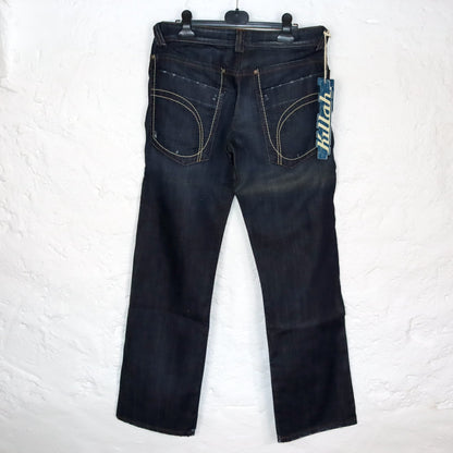 Vintage 90s 00s Y2k KILLAH hipster low waist jeans straight leg Deadstock W29