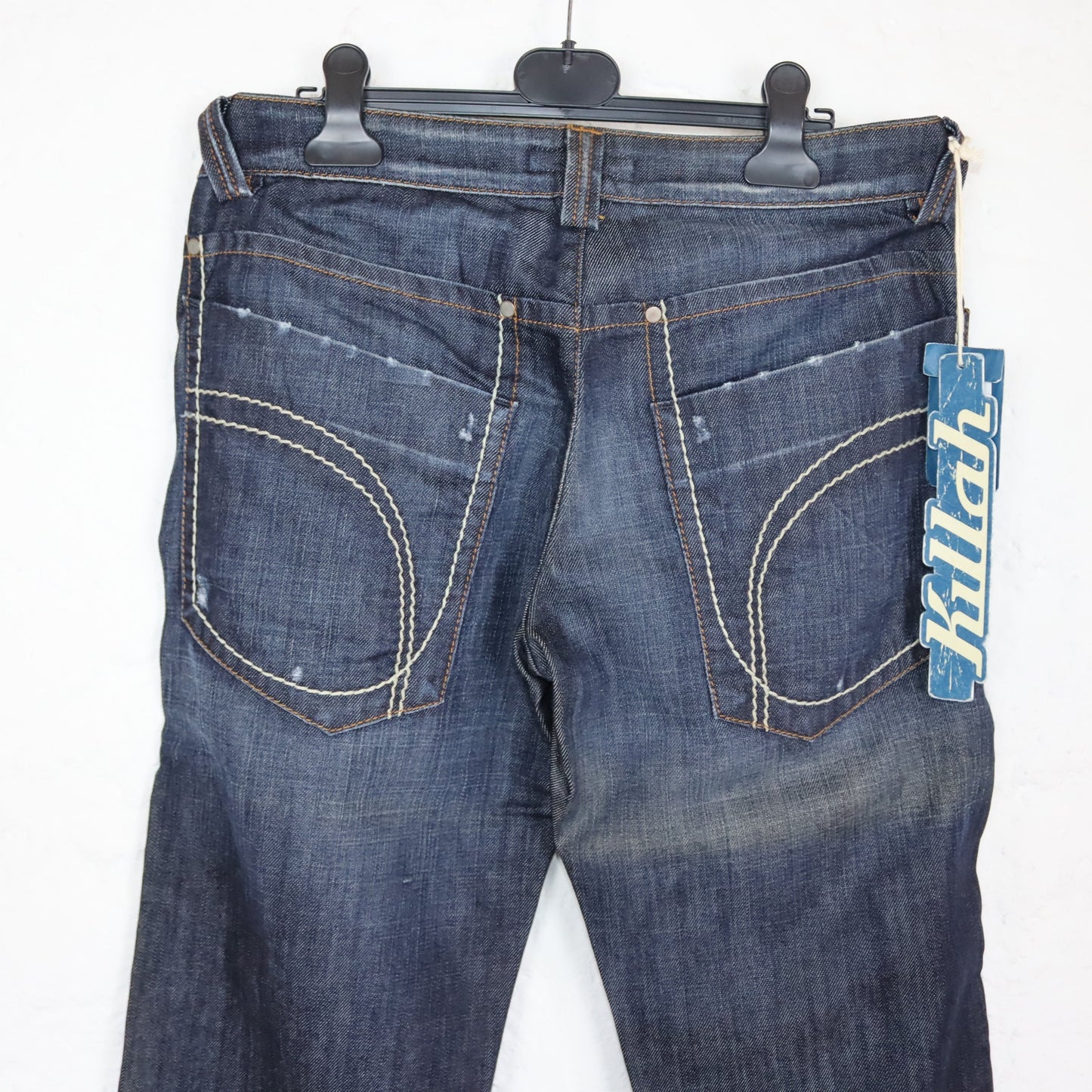 Vintage 90s 00s Y2k KILLAH hipster low waist jeans straight leg Deadstock W29
