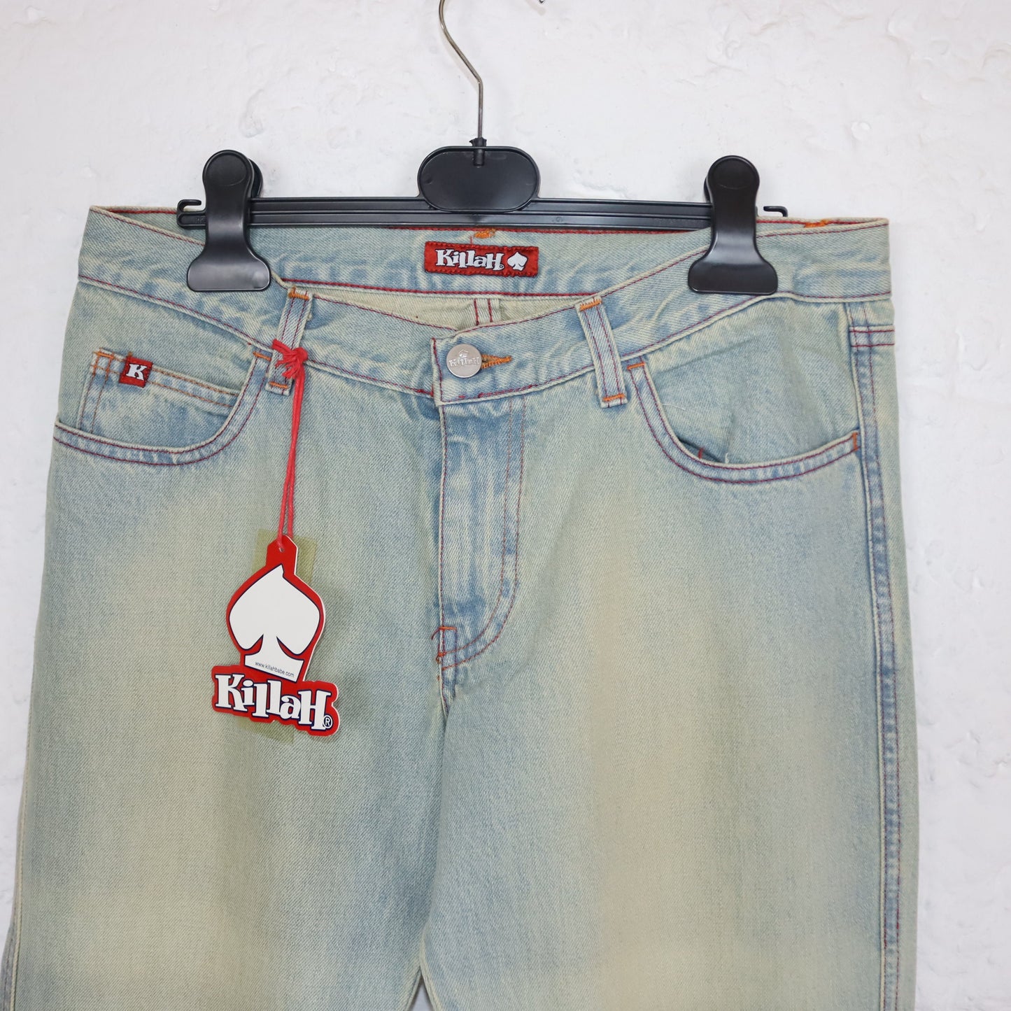 Vintage 90s 00s Y2k KILLAH flared pants hip pants low waist deadstock W31