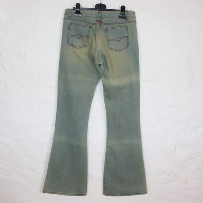 Vintage 90s 00s Y2k KILLAH flared pants hip pants low waist deadstock W31