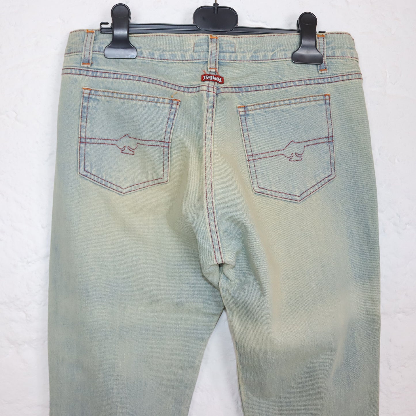 Vintage 90s 00s Y2k KILLAH flared pants hip pants low waist deadstock W31