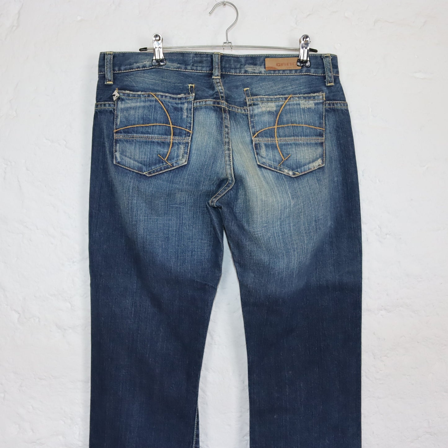 Vintage 90s 00s Y2k GANG flared jeans low waist deadstock W28