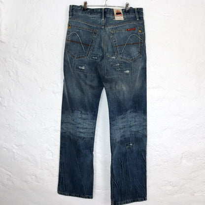 Vintage 90s 00s Y2k CIPO&amp;BAXX Baggy Pants Jeans used look Deadstock W31 L34