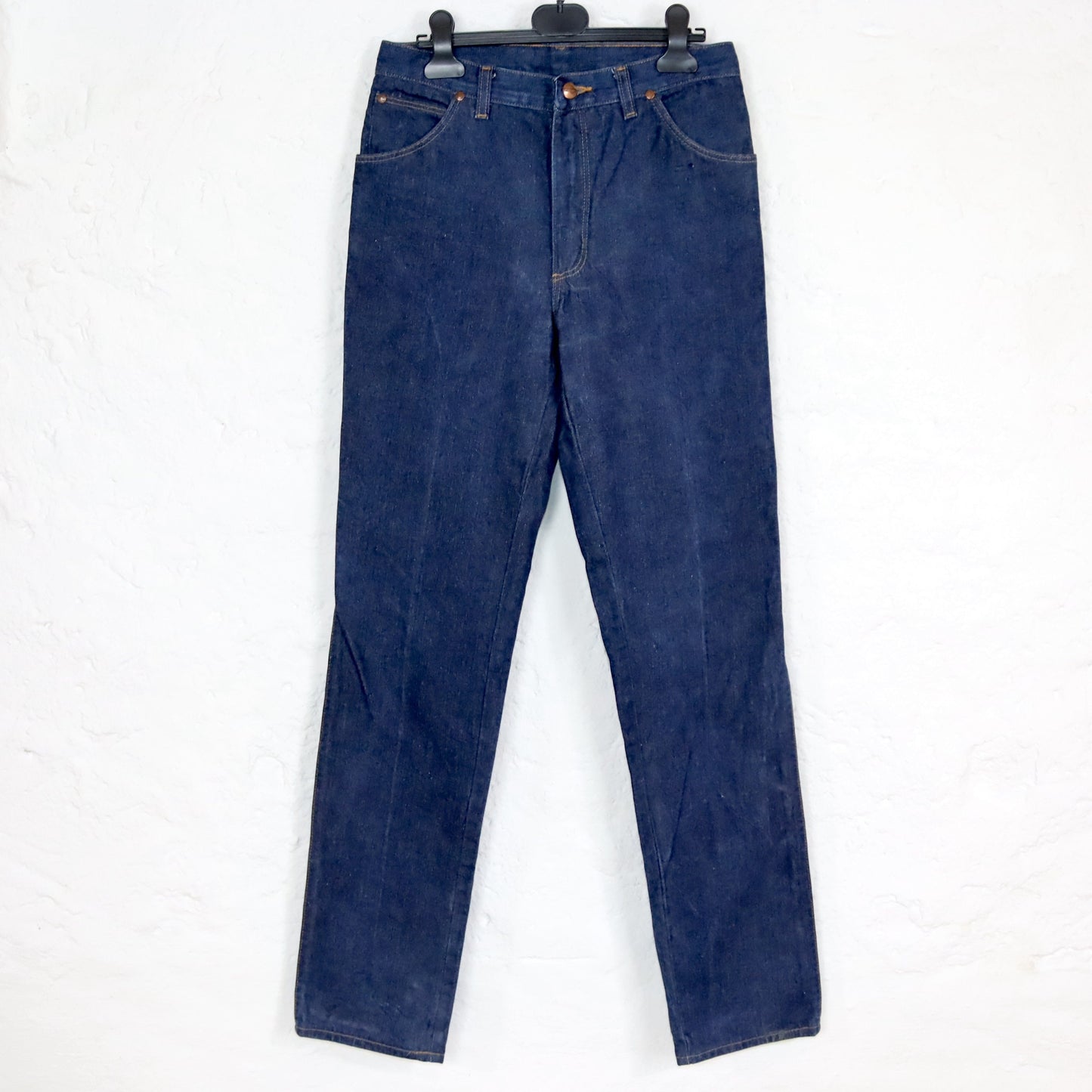 Vintage 80er 90er WRANGLER Jeans gerades Bein blau W31 L34