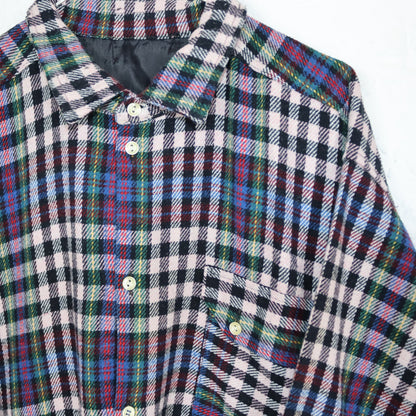 Vintage 80er 90er Flanellhemd Hemd langarm kariert bunt M