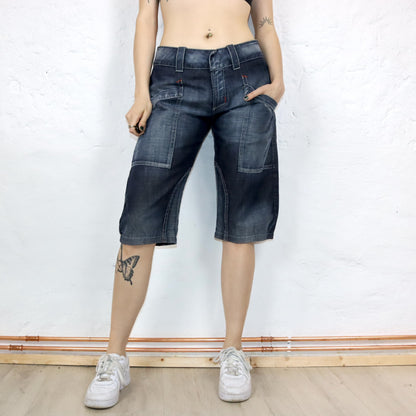 Vintage 90s 00s Y2k MISS SIXTY Capri Pants Jeans Denim Deadstock W28