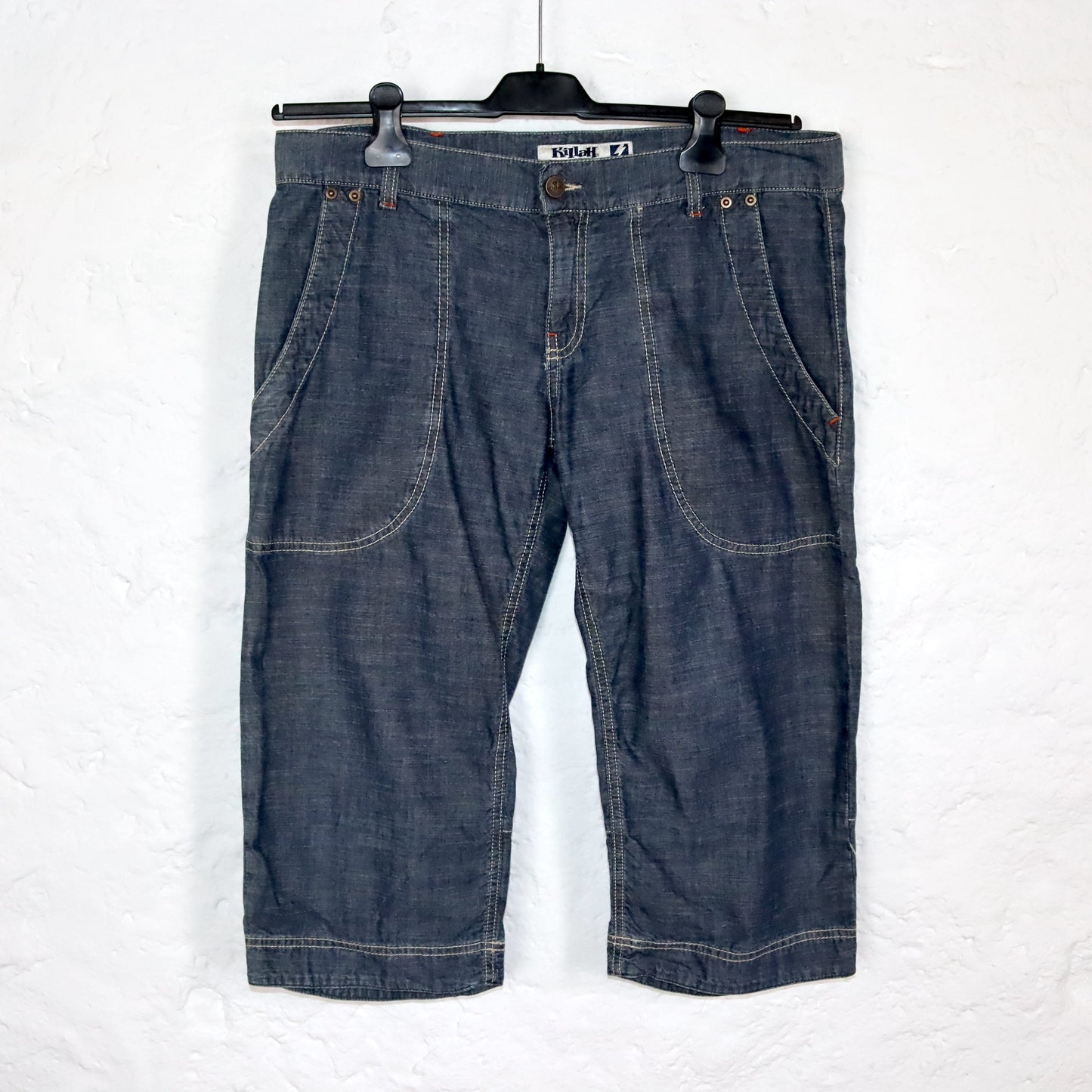 Vintage 90s 00s Y2k KILLAH Capri Pants Jeans Denim Deadstock W32