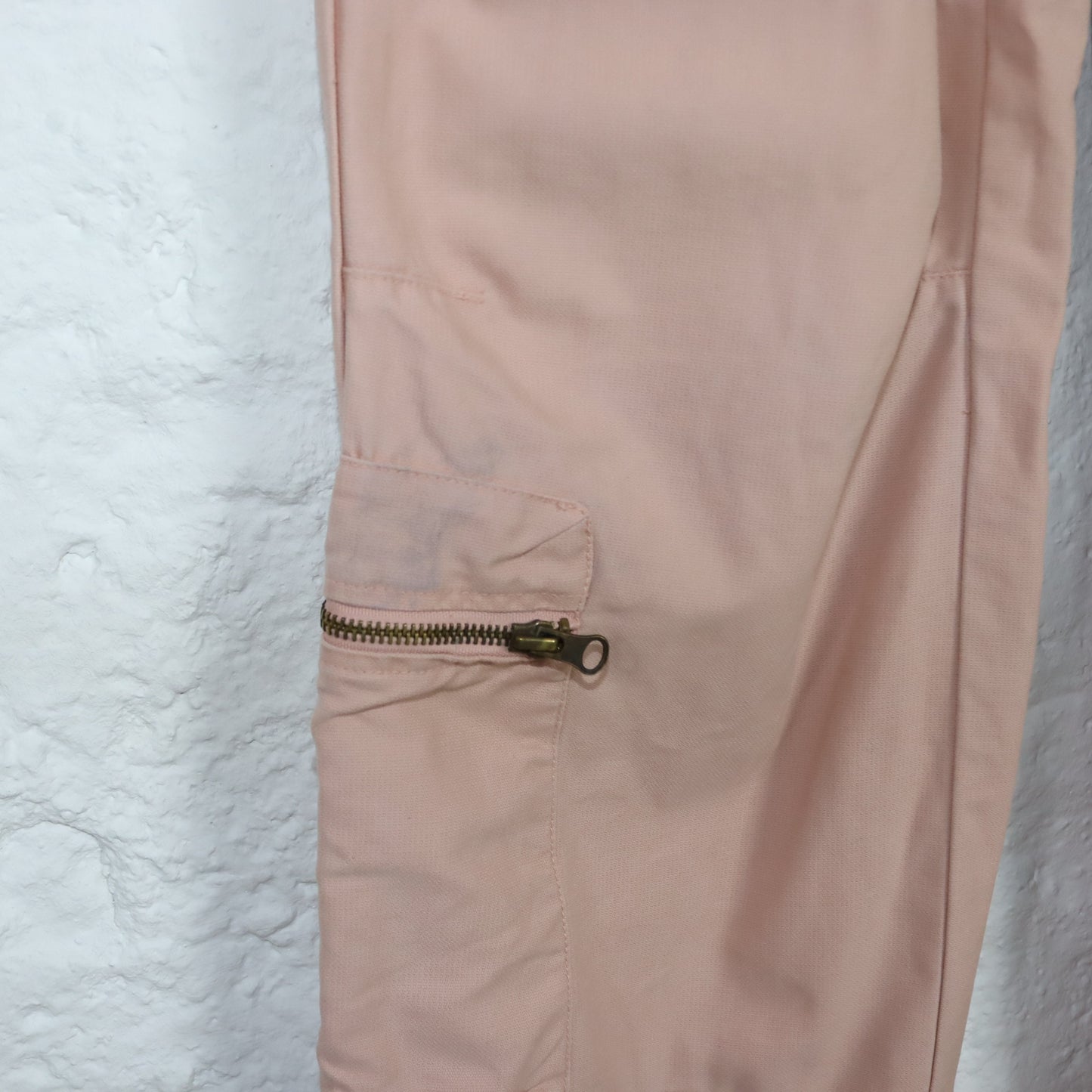 Vintage 90er 00er Y2k KILLAH Hose Schlaghose rosa Reißverschlüsse low waist Deadstock W28