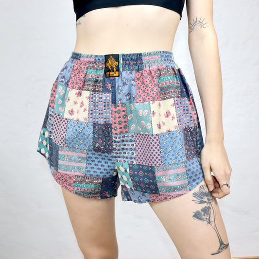 Vintage 80s 90s FOSHINI shorts shorts crazy pattern L