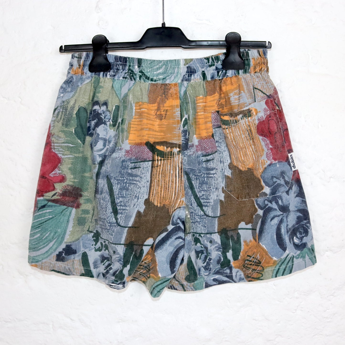 Vintage 80er 90er DUBIN Bermudashorts Shorts kurze Hose crazy pattern Blumenmuster bunt 38