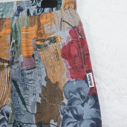 Vintage 80er 90er DUBIN Bermudashorts Shorts kurze Hose crazy pattern Blumenmuster bunt 38