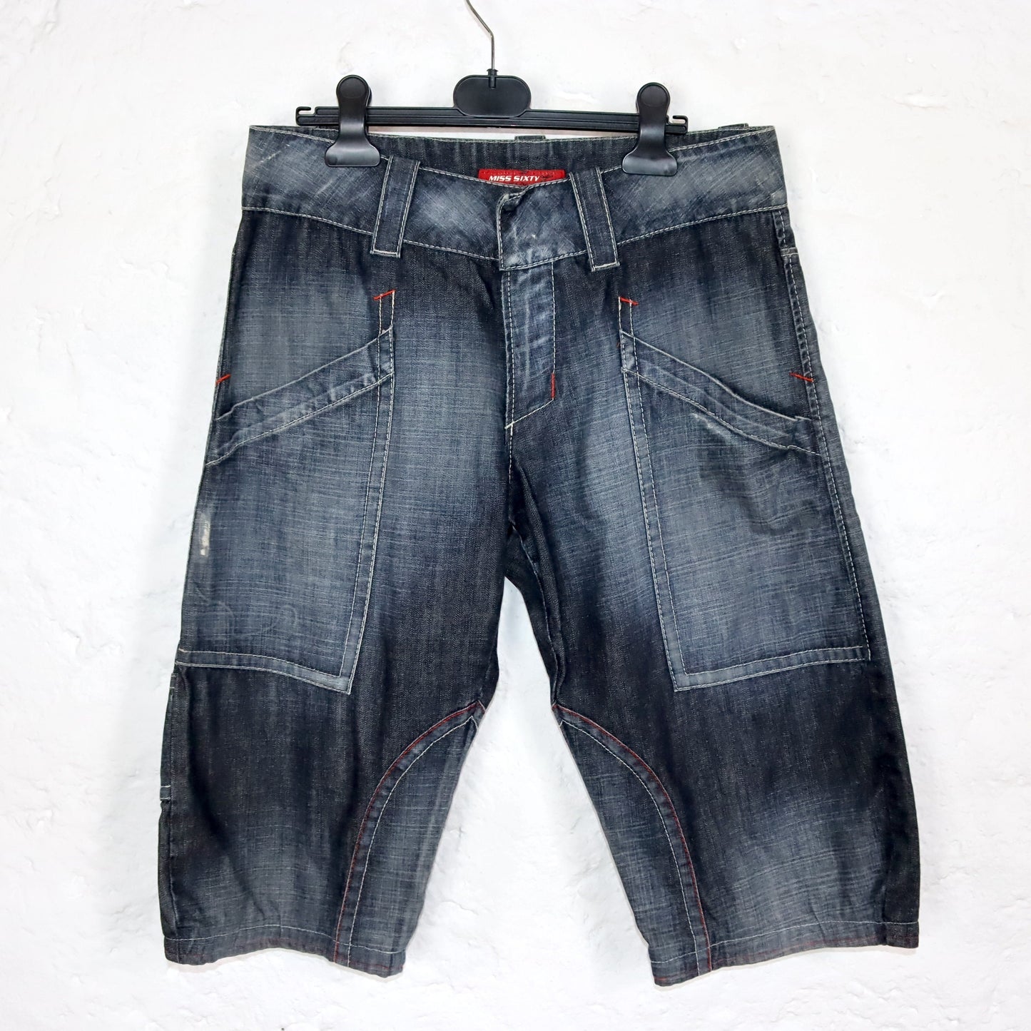 Vintage 90s 00s Y2k MISS SIXTY Capri Pants Jeans Denim Deadstock W28
