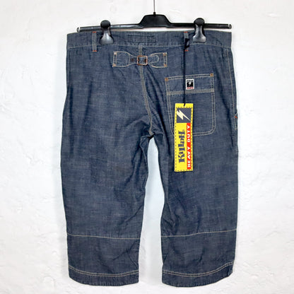 Vintage 90s 00s Y2k KILLAH Capri Pants Jeans Denim Deadstock W32