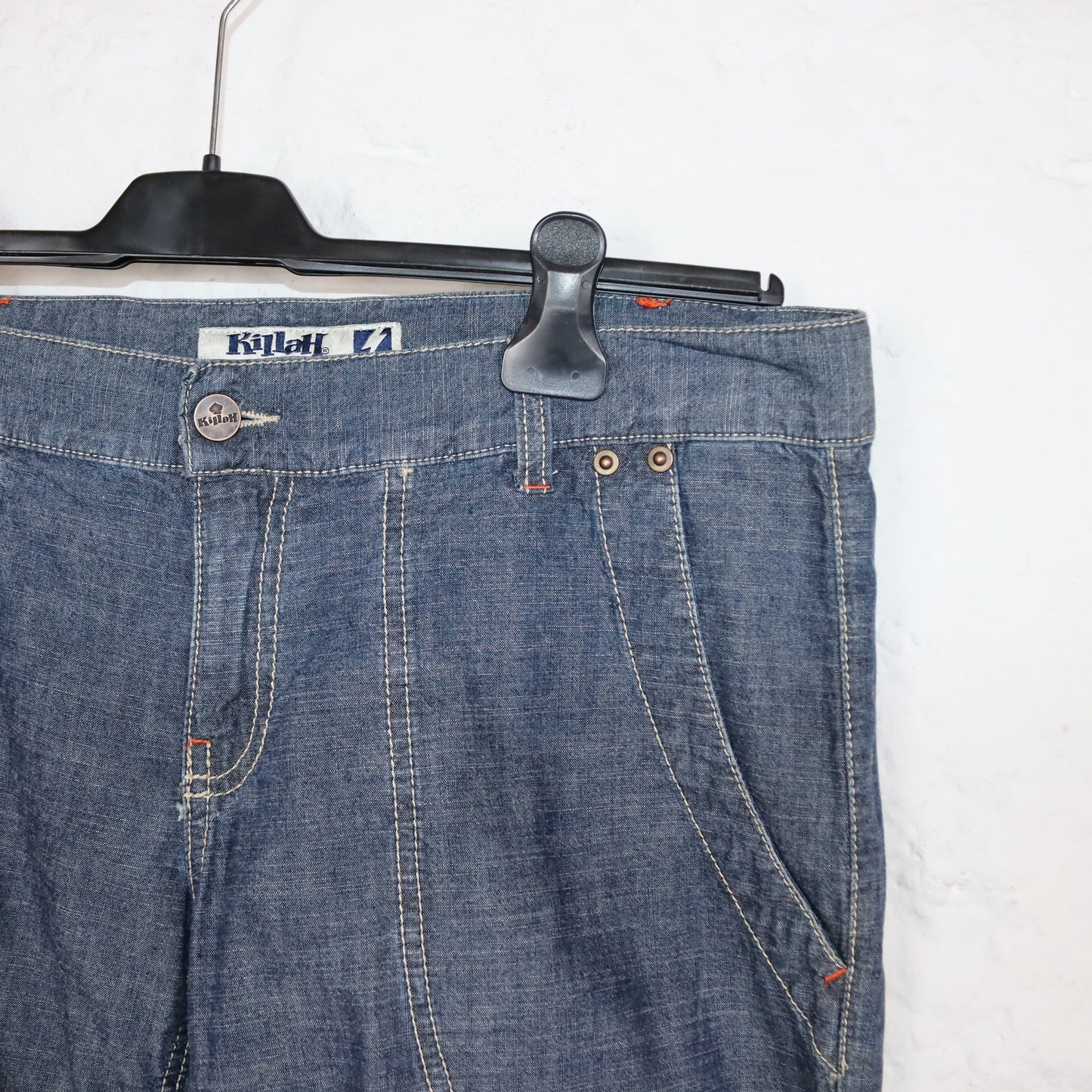 Vintage 90s 00s Y2k KILLAH Capri Pants Jeans Denim Deadstock W32