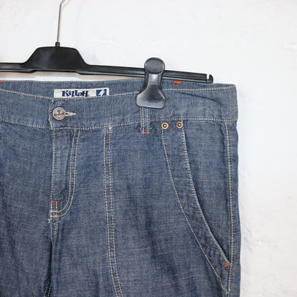 Vintage 90s 00s Y2k KILLAH Capri Pants Jeans Denim Deadstock W32